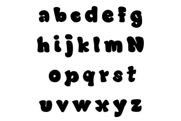Chubby Charms Font PNG with transparent background - Preview 2