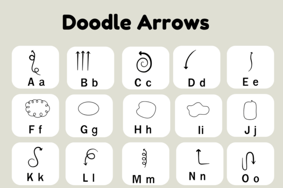 Doodle Arrows Font - Preview 4