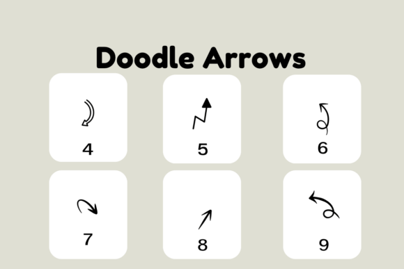 Doodle Arrows Font - Preview 6
