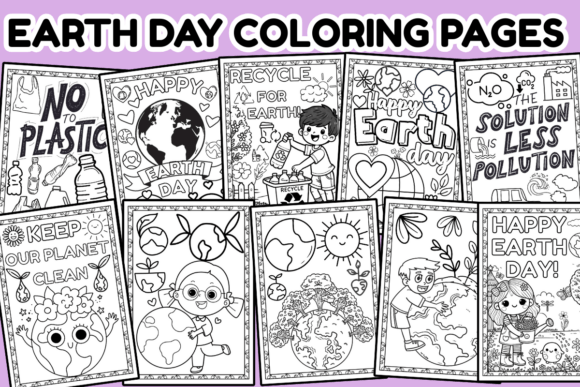 Earth Day Coloring Pages for Kids