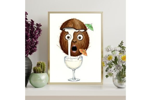 Funny Coconut Printable Wall Art