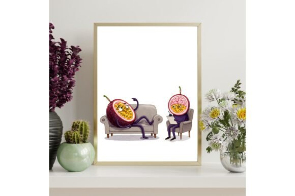 Funny Passion Fruit Printable Wall Art