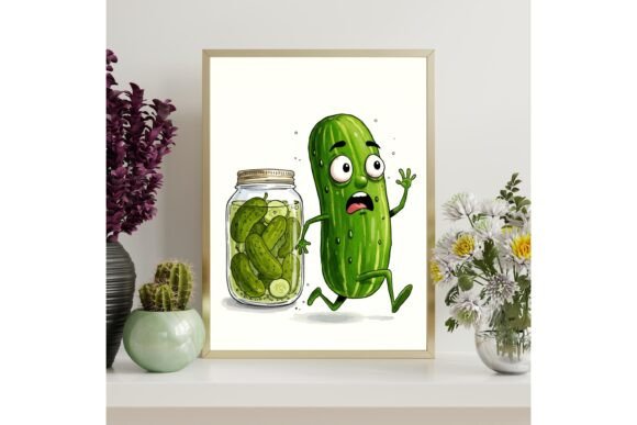 Funny Pickle Printable Wall Art