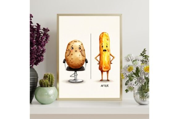 Funny Potato French Wall Art