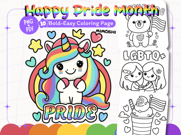 Happy Pride Month Coloring Pages LGBTQ+