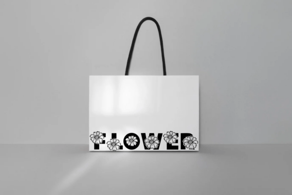Mom Flower Font PNG with transparent background - Preview 1