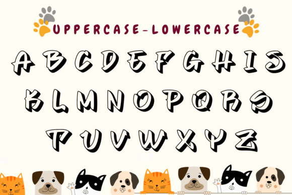 Pet Day Font PNG with transparent background - Preview 1