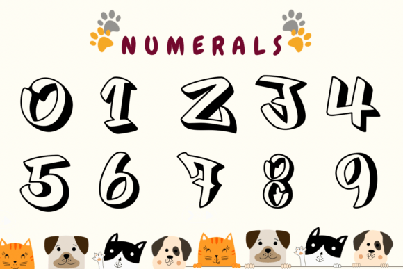Pet Day Font PNG with transparent background - Preview 2