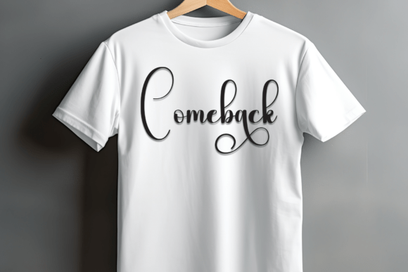 Rustical Font PNG with transparent background - Preview 1