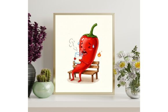 Spicy Chili Pepper Printable Wall Art