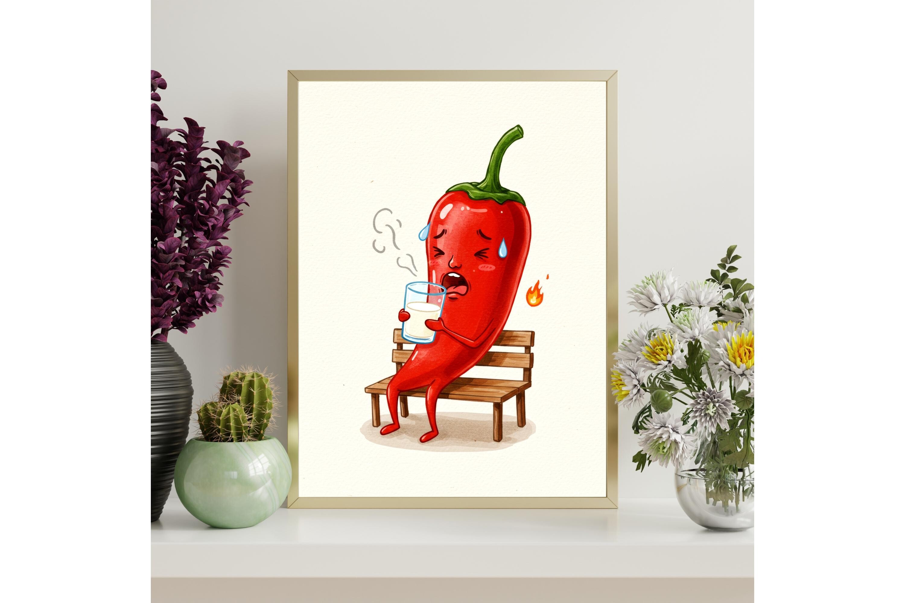 Spicy Chili Pepper Printable Wall Art