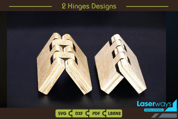 Wooden Hinges Digital Templates, Bundle Découpe au Laser Par LaserWaysCom