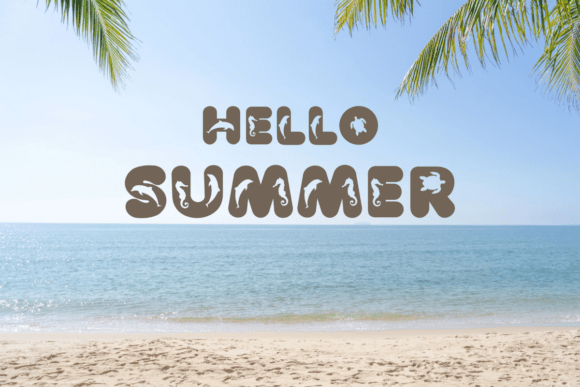 Beach Summer Font - Preview 2