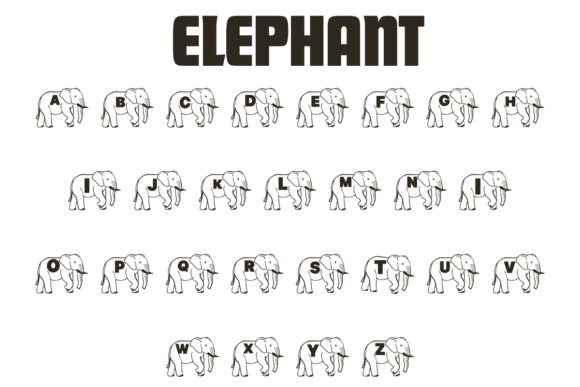Elephant Font - Preview 1