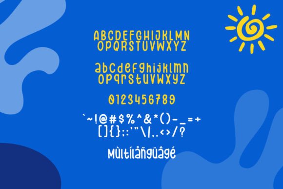 Extra Blue Font - Preview 3