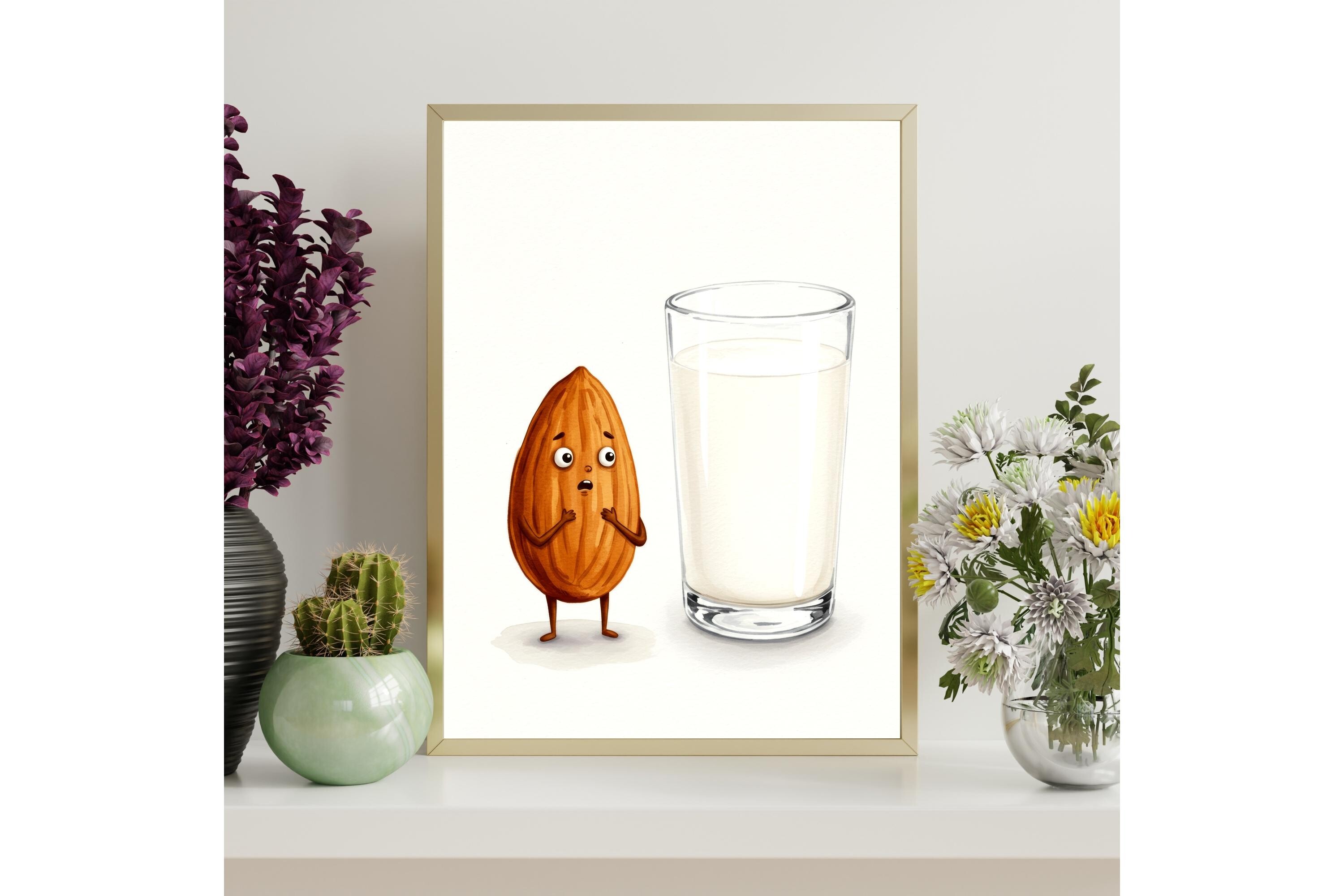 Funny Almond Printable Wall Art