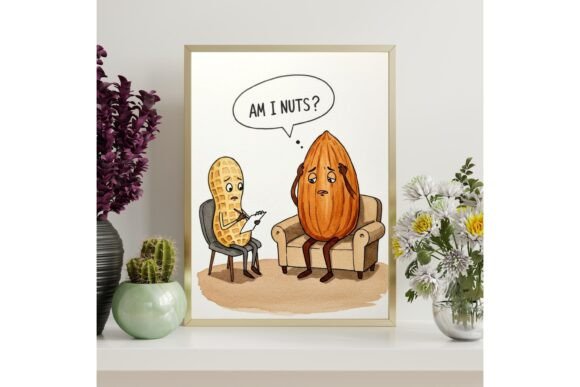 Funny Nuts Printable Wall Art