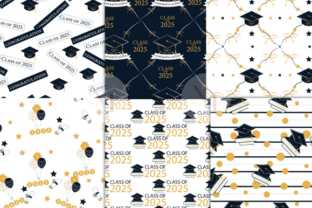 Graduation Digital Paper Graphic by Nam Tiwa · Creative Fabrica