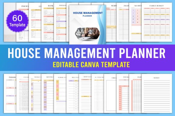 House Management Planner Canva