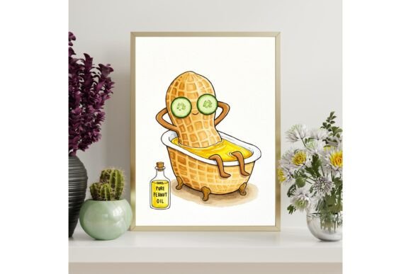 Peanut Spa Day Wall Art Print