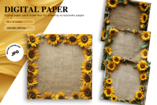 Sunflower Background Digital Paper Graphic by OPPAKARAN · Creative Fabrica