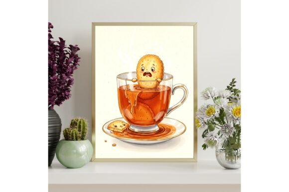Tea Time Tragedy Printable Wall Art