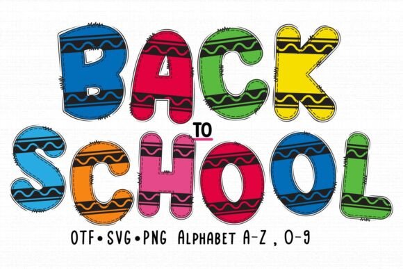 Back to School Font - Preview 1