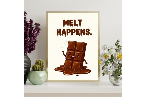 Chocolate Melt Wall Art Print