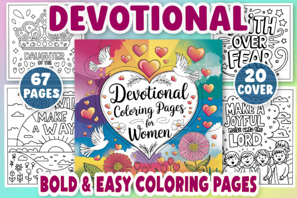 Devotional Women, Easy Coloring Pages