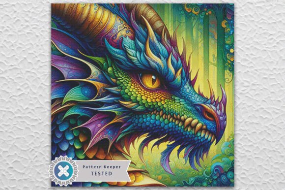 Fantasy Dragon Cross Stitch Pattern PDF