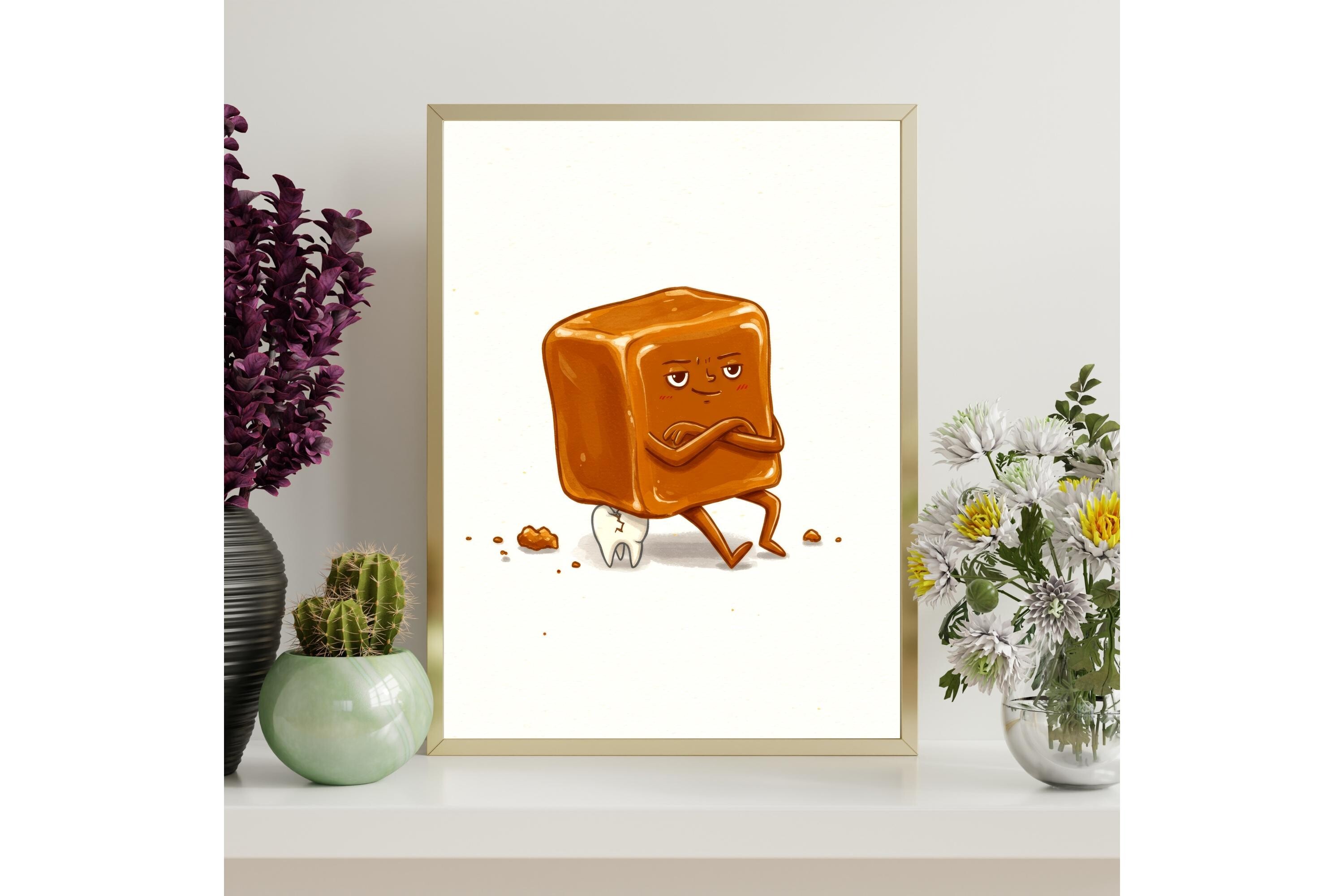 Funny Caramel Candy Dentist Print