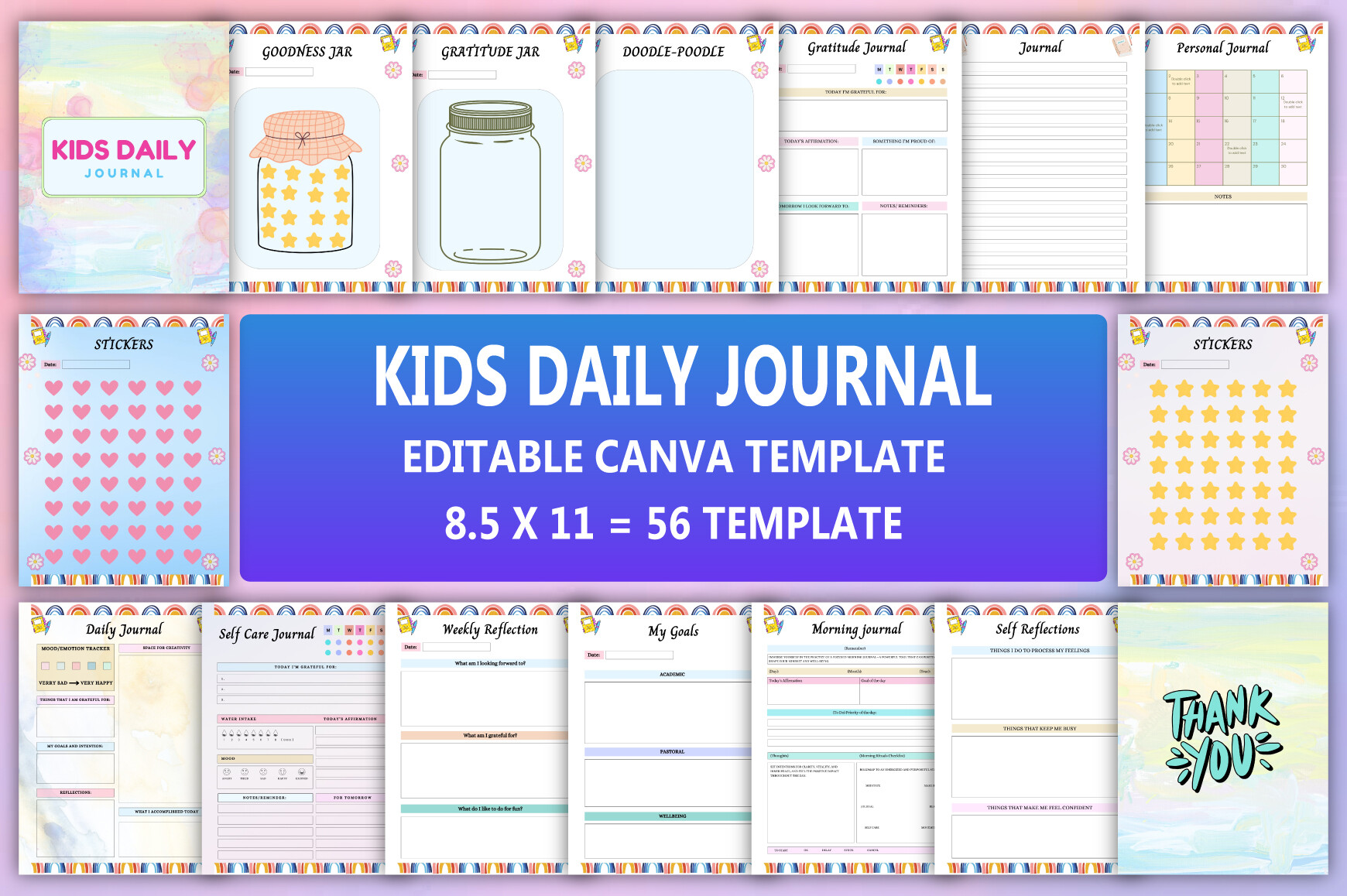 Kids Daily Journal Graphic by munjixpro · Creative Fabrica