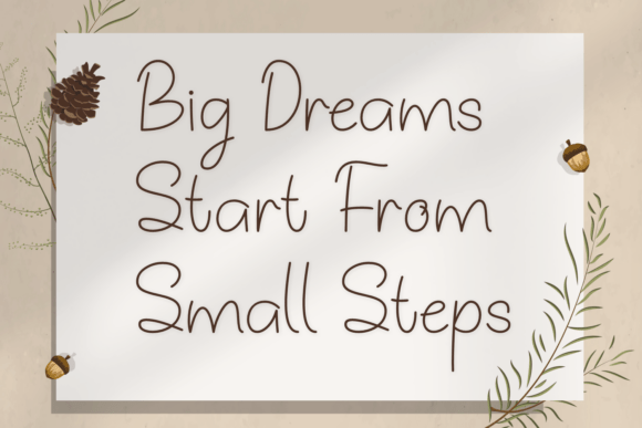 Positive Moments Font PNG with transparent background - Preview 2