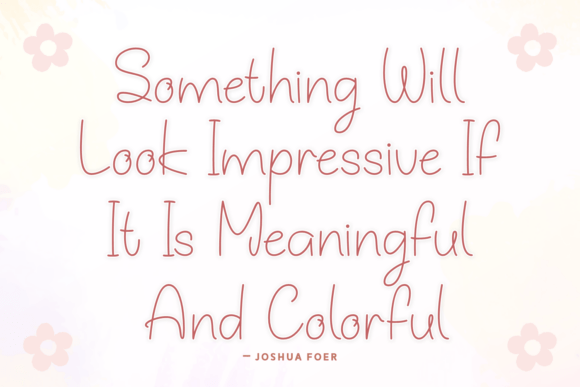 Positive Moments Font PNG with transparent background - Preview 3
