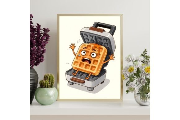 Printable Funny Waffle Wall Art