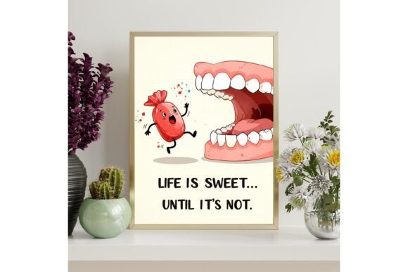 Printable Life is Sweet Wall Art
