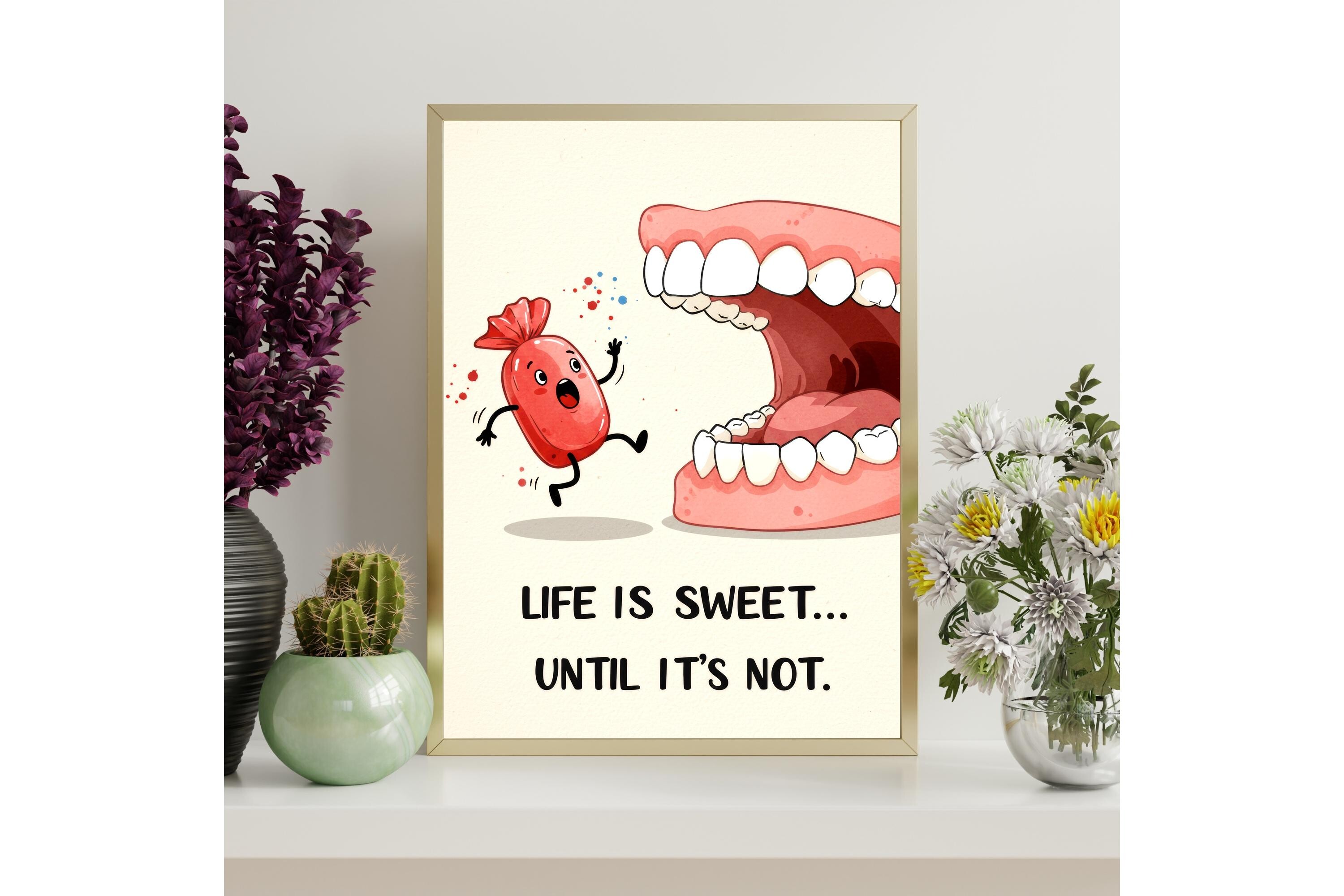 Printable Life is Sweet Wall Art