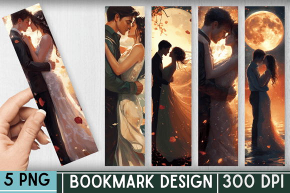 Romance Novel Bookmark Sublimation Graphic Illustrations By Digital_Art12