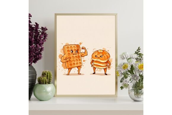 Waffle Vs Pancake Printable Wall Art