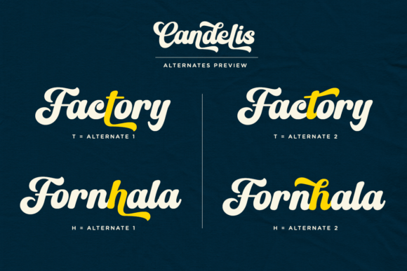 Candelis Font - Preview 1