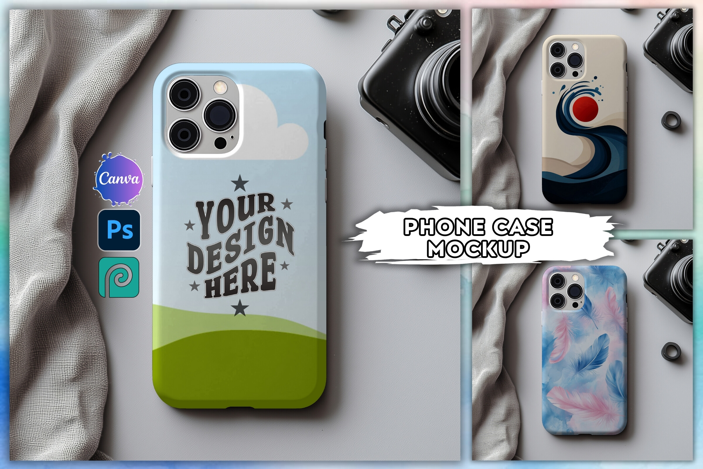 Case Draw Drag and Drop Phone Case Template Canva Graphic by LostDeLucky ...