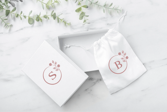 Flowers Monogram Font PNG with transparent background - Preview 2