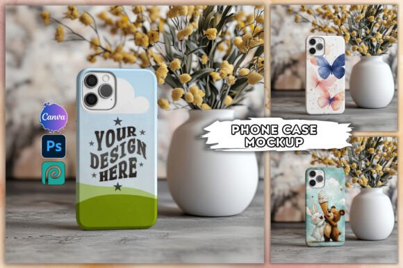 Canva Phone Case Mockup Drag and Drop