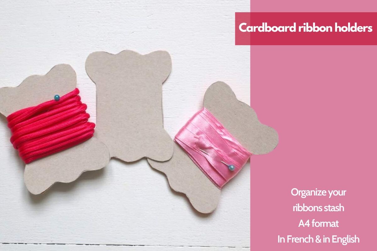 Cardboard Ribbon Holder Template
