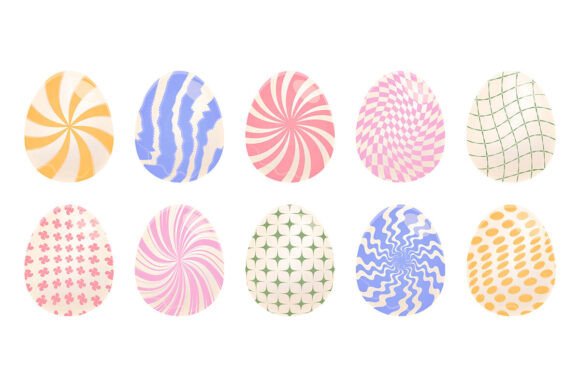 Easter Eggs Isolated Set Illustration Illustrations Imprimables Par o.m-lova