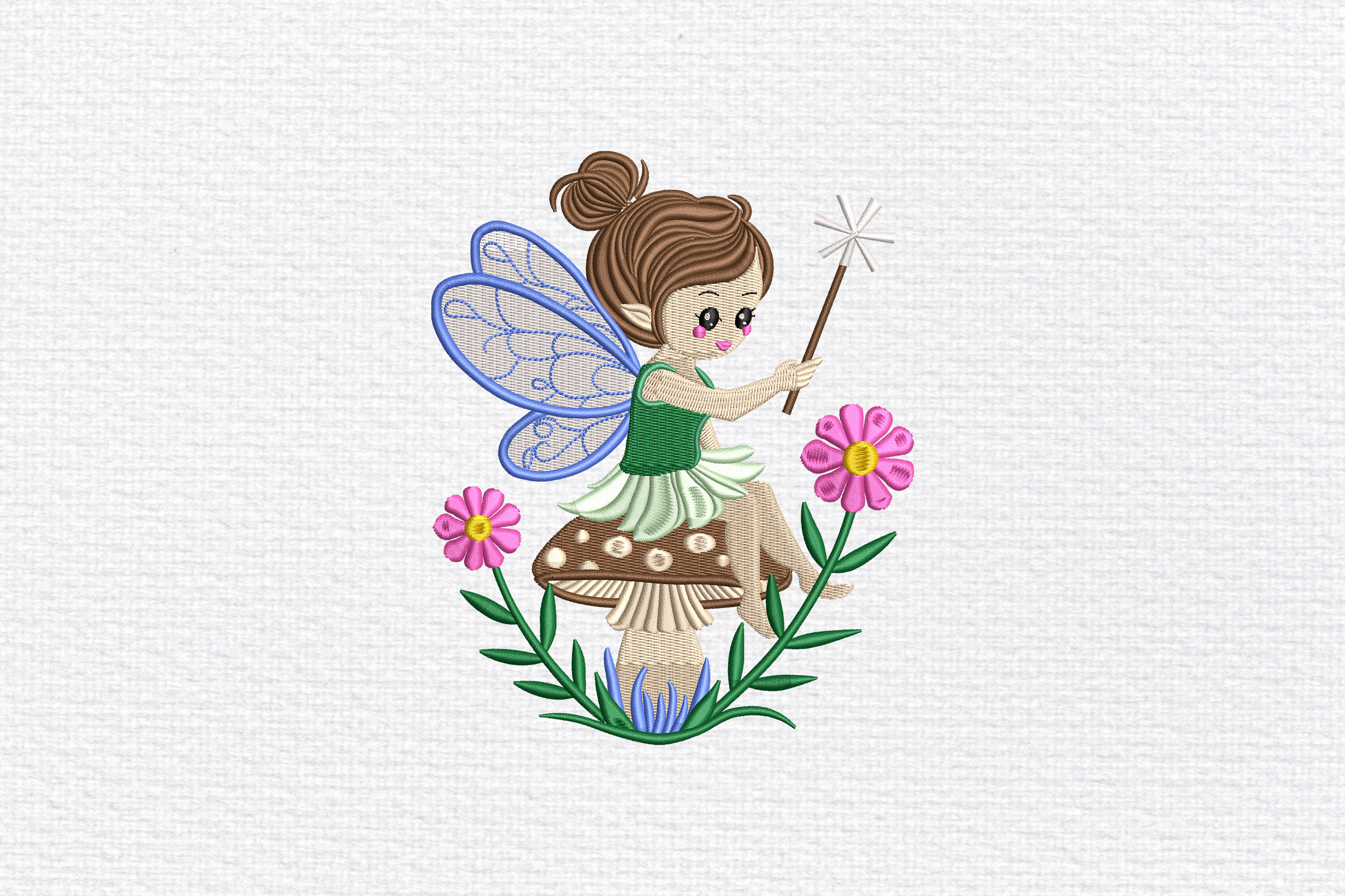 Fairy Girl on Mushroom