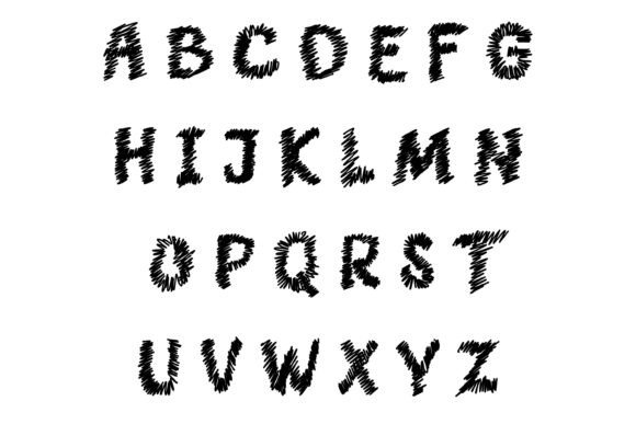 Fuzzy Wuzzy Font PNG with transparent background - Preview 1