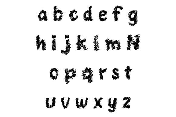 Fuzzy Wuzzy Font PNG with transparent background - Preview 2