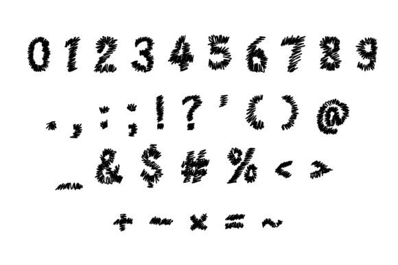 Fuzzy Wuzzy Font PNG with transparent background - Preview 3