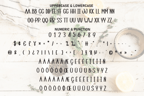 Lemon Farmhouse Font PNG with transparent background - Preview 6